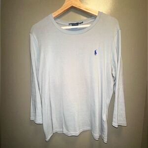 Ralph Lauren 3/4 sleeve grey long sleeve shirt